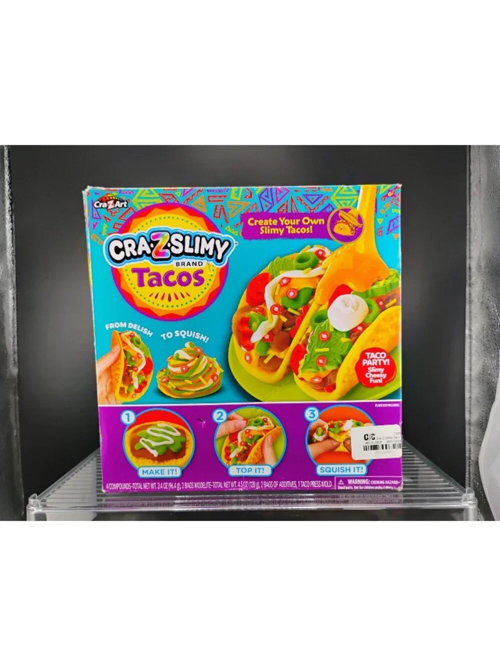 Cra-Z-Slimy Tacos Brand DIY Slime Kit For Kids Lime Scented